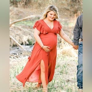 Blatic born rustic orange dress